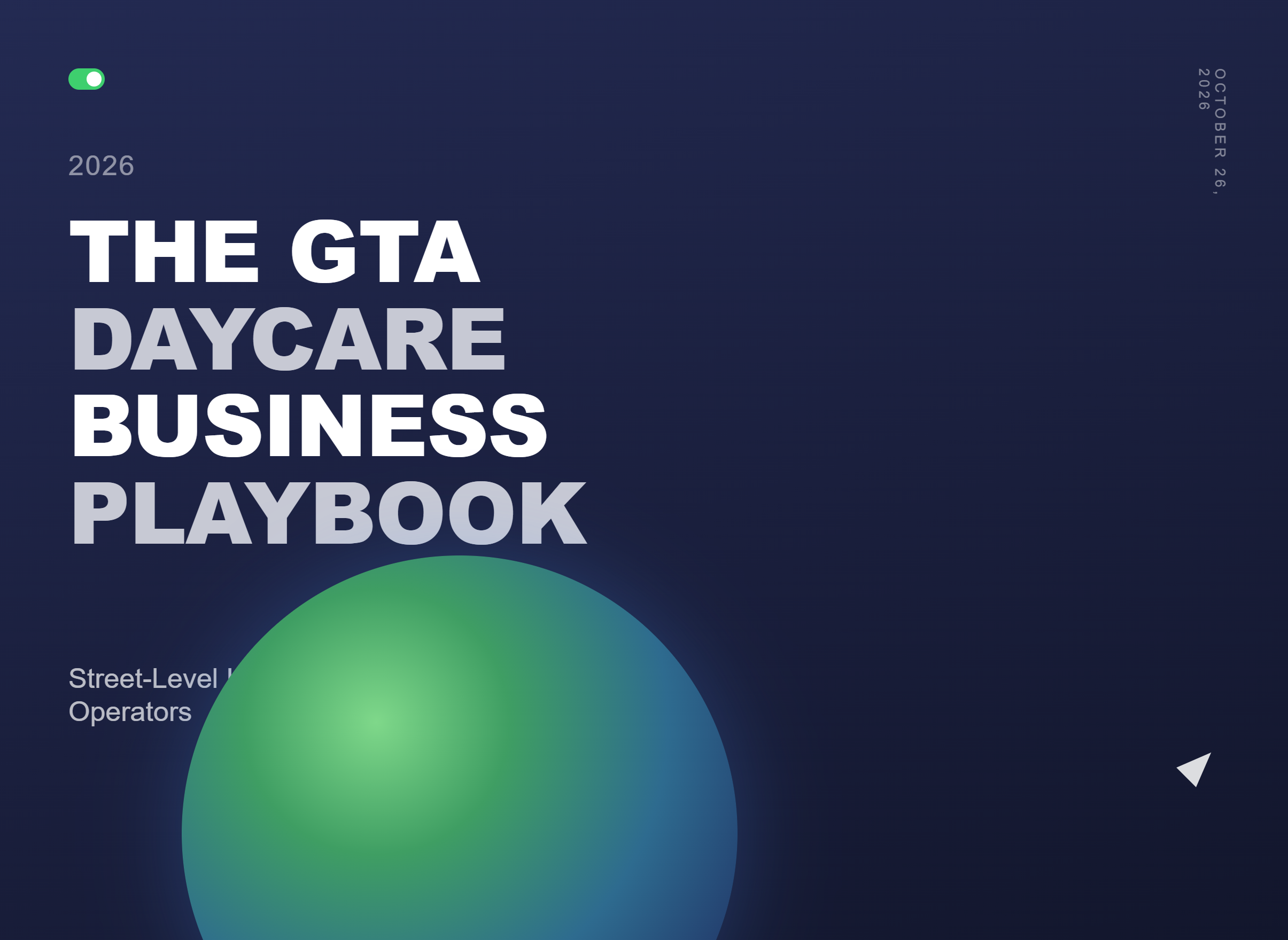 The GTA Daycare Business Playbook cover